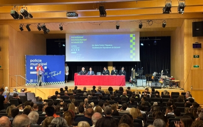 Parlament durant l'acte institucional | Ajuntament de Sabadell